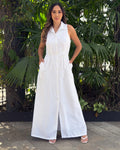 P74699 VESTIDO PLANO BLANCO