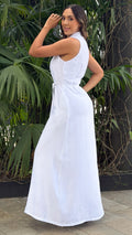 P74699 VESTIDO PLANO BLANCO