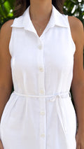 P74699 VESTIDO PLANO BLANCO