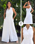 P74699 VESTIDO PLANO BLANCO