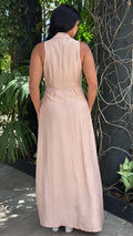 P74699 VESTIDO PLANO CAMEL