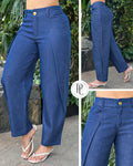 P74700 PANTALON CHAMBRAY AZUL