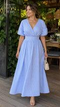 P74702 VESTIDO POPELINA RAYAS AZUL