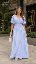 P74702 VESTIDO POPELINA RAYAS AZUL