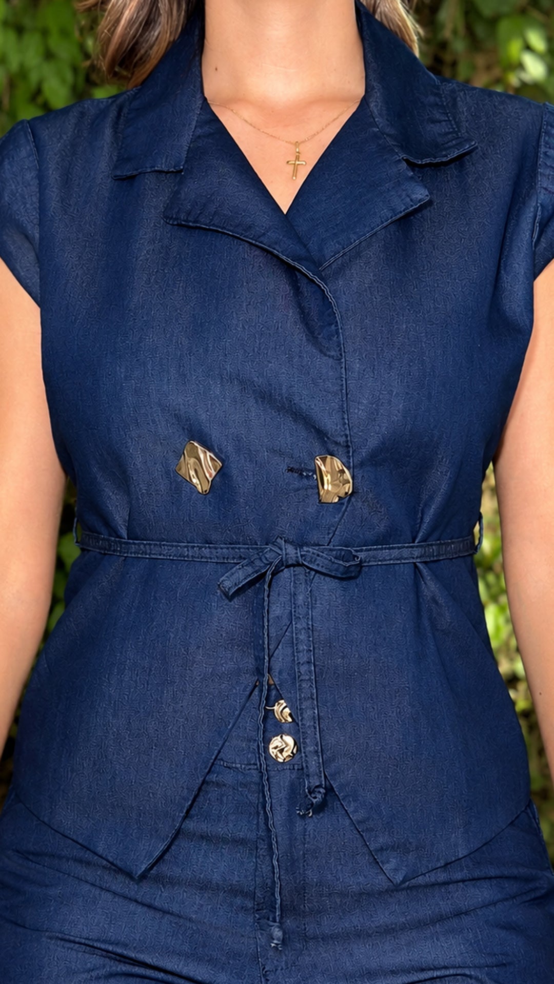 P74707 CONJUNTO CHAMBRAY AZUL